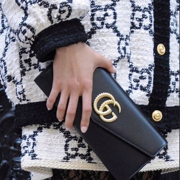 NWT Gucci clutch AUTHENTIC brodway - Picture 1 of 8